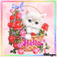 Hello Surprise GIF - Hello Surprise Flowers GIFs