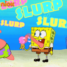 Slurp Spongebob GIF - Slurp Spongebob Spongebob Squarepants GIFs
