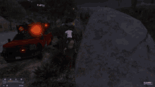 the back of a fire rescue truck is shown in a video game