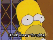 think thoughts homer simpson unsexy thoughts