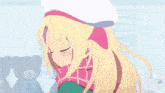a girl with blonde hair and blue eyes says you fazer you se apaixonar por mim