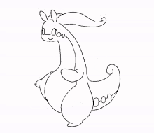pokemon goodra run cute drawing