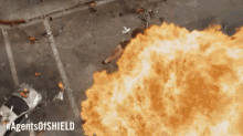 Saving Woman - Agents Of Shield GIF - Agents Of Shield Explosion Save GIFs