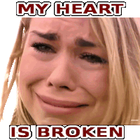 a picture of a woman crying with the words my heart is broken