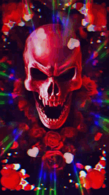 Skull Rose GIF - Skull Rose Flower GIFs
