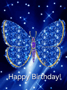 Happy Birthday Happy Birthday Wishes GIF - Happy Birthday Happy Birthday Wishes Beautiful Butterfly GIFs