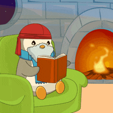 Reading Fireplace GIF - Reading Fireplace Cozy GIFs