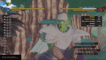 piccolo is playing a video game with goku