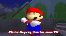 Smg4 Mario GIF - Smg4 Mario Anyway Time For Some Tv GIFs