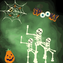 Halloween Skeletons GIF - Halloween Skeletons Spider GIFs