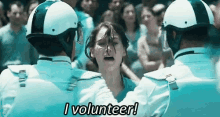 I Volunteer Jennifer Lawrence GIF - I Volunteer Jennifer Lawrence The Mocking Jay GIFs