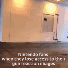 Nintendo Fans Gun Reaction GIF - Nintendo Fans Gun Reaction Lose Access GIFs