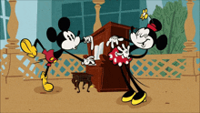 Mickey Mouse Minnie Mouse GIF - Mickey Mouse Minnie Mouse Wonderful World Of Mickey Mouse GIFs