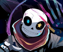 Confused Ink Sans Expression GIF