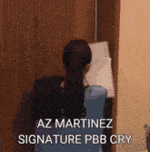 az martinez signature pbb cry is written on a screen