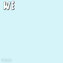 a cartoon penguin is laying down with the words weeeeeeee written above it