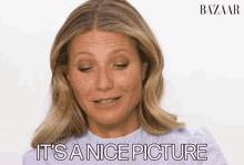 Its A Nice Picture Gwyneth Paltrow GIF - Its A Nice Picture Gwyneth Paltrow Satisfied GIFs