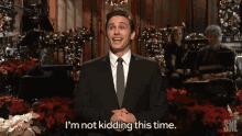 Not Kidding This Time James Franco GIF - Not Kidding This Time James Franco Snl GIFs