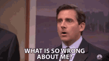 what is so wrong about me michael scott steve carell the office nbc