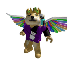 lego dog wings crown penguin