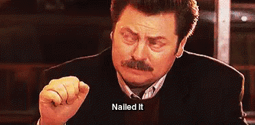 Nailed It GIF - Nailed It Ron Swanson - Discover & Share GIFs