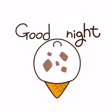 ice cream refresghing yummy chocolate good night