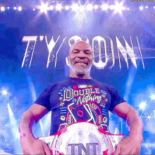 mike tyson tnt champion entrance aew double or nothing