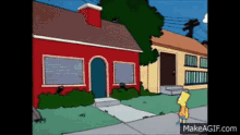 Simpsons Running Home GIF - Simpsons Running Home Running House GIFs