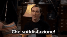 Soddisfazione Soddisfatto Felice Traguardo The Big Bang Theory Sheldon Cooper GIF - Satisfaction Satisfied Happy GIFs