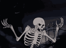 Halloween Skeleton GIF - Halloween Skeleton Throw GIFs