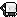 a black and white pixel art drawing of a cartoon character with a face .