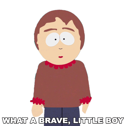 What A Brave Little Boy Sharon Marsh Sticker - What A Brave Little Boy Sharon Marsh South Park Stickers