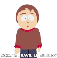 What A Brave Little Boy Sharon Marsh Sticker - What A Brave Little Boy Sharon Marsh South Park Stickers