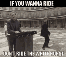 White Horse Laid Back GIF - White Horse Laid Back Dont Ride GIFs