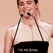 Im Not Funny Emma Watson GIF - Im Not Funny Emma Watson GIFs