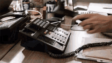 Phone Answering Talking GIF - Phone Answering Talking Interrupted GIFs