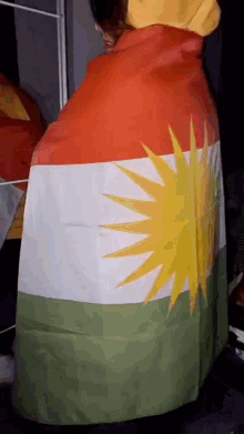 Kurdish Flag Kurdish Girl Flag GIF - Kurdish Flag Kurdish Girl Flag GIFs