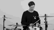 Playing The Drums Chris Popadak GIF - Playing The Drums Chris Popadak Hawthorne Heights GIFs