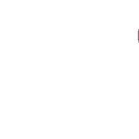 a white background with a red object on it
