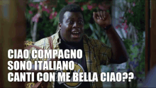Ciao Compagno Sono Italiano Canti Con Me Bella Ciao GIF - Ciao Compagno Sono Italiano Canti Con Me Bella Ciao Hello Companion GIFs