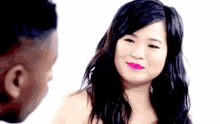 kelly marie tran laughs try not to laugh embarrased