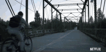 Cross Bridge Ride Bike GIF - Cross Bridge Ride Bike On My Way GIFs