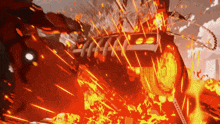 a ghost rider is riding a motorcycle through the air