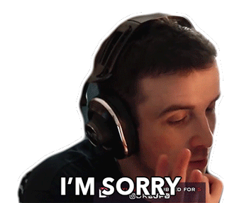 Im Sorry Benjamin Lupo Sticker - Im Sorry Benjamin Lupo Apologize Stickers