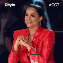 Smiling Lilly Singh GIF - Smiling Lilly Singh Canadas Got Talent GIFs