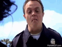 angry cop mad shout pissed off