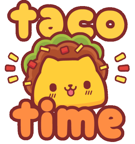 Piffle Taco Sticker - Piffle Taco Cat Stickers