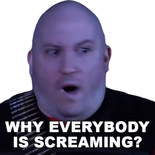 Why Everybody Is Screaming Heavy Sticker - Why Everybody Is Screaming Heavy Nathan Morse Stickers