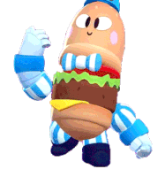 Hey There Burger Lou Sticker - Hey There Burger Lou Brawl Stars Stickers