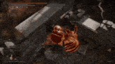 a screenshot of a video game shows a flame coming out of a person 's head